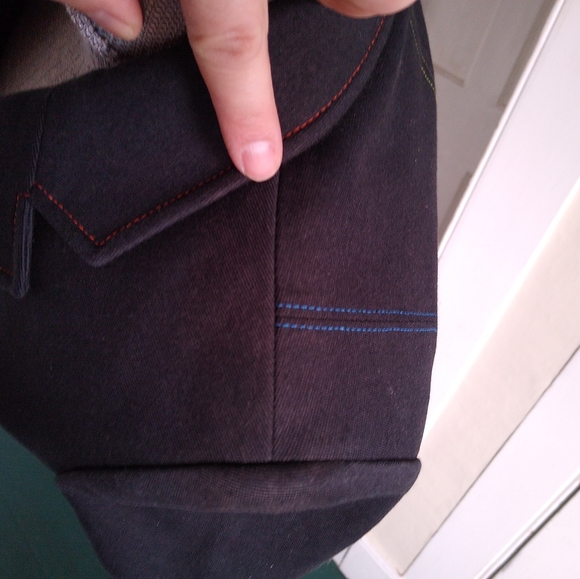 PAUL SMITH Black Blazer with Rainbow Stitching - Picture 6 of 10